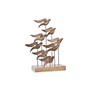 Décoration DKD Home Decor Aluminium Acacia Oiseaux (27 x 9,5 x 33 cm)