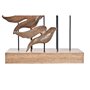 Décoration DKD Home Decor Aluminium Acacia Oiseaux (27 x 9,5 x 33 cm)