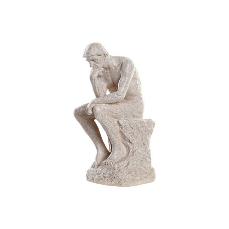 Figurine Décorative DKD Home Decor The Thinker Beige Homme 12 x 11 x 2