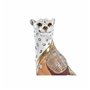 Figurine Décorative DKD Home Decor 15 x 8 x 25 cm Orange Blanc Léopard