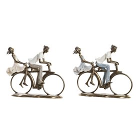 Figurine Décorative DKD Home Decor 27 x 9,5 x 23 cm Cuivre Couple (2 U