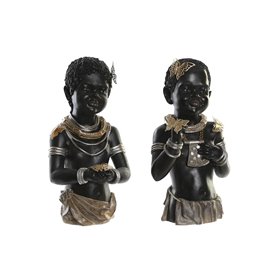 Figurine Décorative DKD Home Decor 20,5 x 18 x 35 cm Noir Colonial Afr