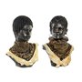 Figurine Décorative DKD Home Decor Africaine 26 x 20 x 42 cm Noir Beig