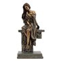 Figurine Décorative DKD Home Decor 17 x 11 x 32,50 cm Femme Cuivre