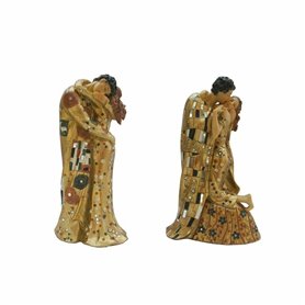 Figurine Décorative DKD Home Decor 18 x 14 x 34,5 cm Jaune Couple (2 U