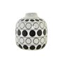 Vase DKD Home Decor Porcelaine Noir Blanc Moderne Cercles 16 x 16 x 18