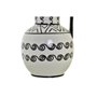 Vase DKD Home Decor 15 x 15 x 28 cm Porcelaine Noir Blanc Colonial