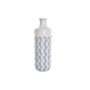 Vase DKD Home Decor Porcelaine Bleu Bicolore 15 x 15 x 46 cm méditerra