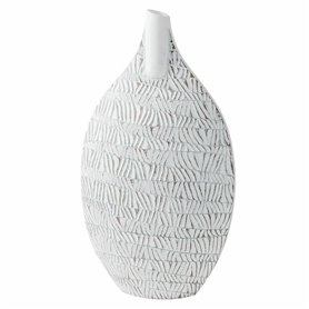 Vase DKD Home Decor Blanc Résine Moderne 32 x 13 x 57 cm