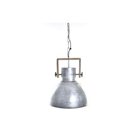 Suspension DKD Home Decor Marron Argenté Métal Bois de manguier 50 W 4