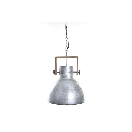 Suspension DKD Home Decor Marron Argenté Métal Bois de manguier 50 W 4