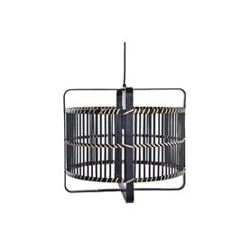 Suspension DKD Home Decor Noir Bambou 50 W 40 x 40 x 35 cm