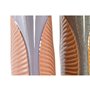 Vase DKD Home Decor Marron Orange Grès Feuille d'une plante 18 x 18 x 
