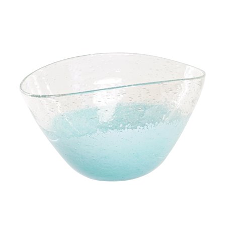 Centre de Table DKD Home Decor 27 x 20 x 15,5 cm Verre Bleu Transparen