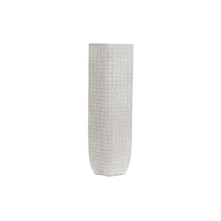 Vase DKD Home Decor 20 x 12 x 58 cm Blanc Résine Moderne