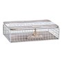 Boîte Décorative DKD Home Decor Blanc Marron Bois Métal 24 x 16 x 6 cm