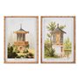 Cadre DKD Home Decor Sapin Verre Oriental 50 x 3 x 70 cm 50 x 70 x 2,8
