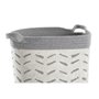 Set de basket DKD Home Decor Gris Coton (3 Pièces) (35 x 35 x 40 cm)