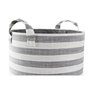 Set de basket DKD Home Decor Gris Rayures Coton (3 Pièces) (35 x 35 x 