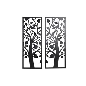 Décoration murale DKD Home Decor (2 Pièces) Arbre Métal Shabby Chic (3