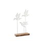 Figurine Décorative DKD Home Decor Marron Blanc Fer Bois de manguier O