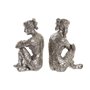 Figurine Décorative DKD Home Decor 17 x 15 x 26 cm Femme Argenté (3 Un