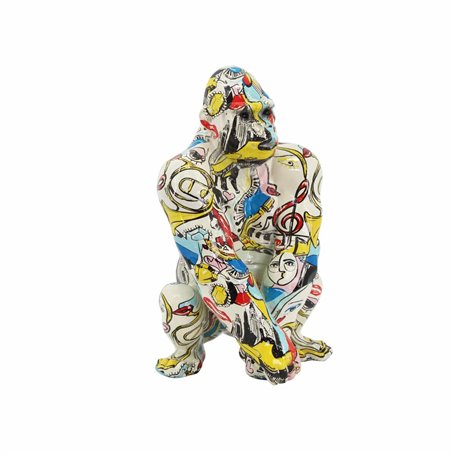 Figurine Décorative DKD Home Decor 14 x 13 x 22 cm Multicouleur Gorill