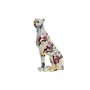 Figurine Décorative DKD Home Decor Blanc Multicouleur Léopard Moderne 