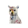 Figurine Décorative DKD Home Decor Blanc Multicouleur Léopard Moderne 