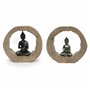 Figurine Décorative DKD Home Decor Noir Naturel Buda 20,5 x 6 x 18,5 c