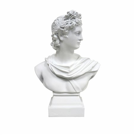 Figurine Décorative DKD Home Decor Apollo Blanc Néoclassique 13,7 x 7,