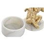 Figurine Décorative DKD Home Decor Blanc Doré Tropical Singes 10,5 x 1