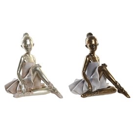 Figurine Décorative DKD Home Decor 19 x 13,5 x 17,5 cm Rose Lila Danse