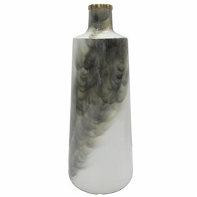 Vase DKD Home Decor Métal Bicolore Fer Moderne (19 x 19 x 46 cm)