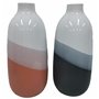 Vase DKD Home Decor 13 x 13 x 29 cm Tricolore Dolomite (2 Unités)