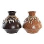 Vase DKD Home Decor Multicouleur Bambou Coquillages 30 x 30 x 32 cm (2