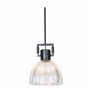 Suspension DKD Home Decor Noir Argenté Métal Verre 25,4 x 25,4 x 35,5 