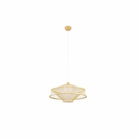 Suspension DKD Home Decor Polyester Bambou (50 x 50 x 23 cm)