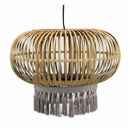 Suspension DKD Home Decor Marron 50 W Frange Urbaine 220 V 44 x 44 x 3