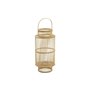 Bougeoir DKD Home Decor Verre Bambou (26 x 26 x 69 cm)