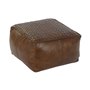 Coussin DKD Home Decor De Sol Marron Polyester Cuir Vintage (45 x 45 x