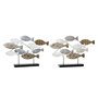 Figurine Décorative DKD Home Decor 65,4 x 9,5 x 43 cm Noir Bleu Marron