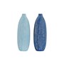 Vase DKD Home Decor Bleu Bleu ciel Blue marine Dolomite méditerranéen 