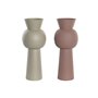 Vase DKD Home Decor Beige Rose Fer 19 x 19 x 51,5 cm (2 Unités)