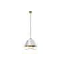 Suspension DKD Home Decor Blanc Doré PVC Métal 50 W 38 x 38 x 32 cm