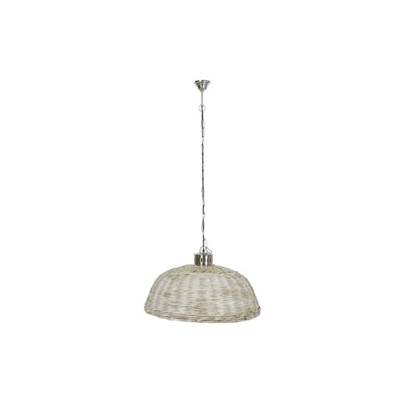 Suspension DKD Home Decor Argenté Naturel Métal 50 W 80 x 80 x 47 cm