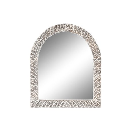 Miroir mural Home ESPRIT Blanc Marron Bois de manguier Décapé Taillé 7