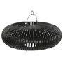 Écran de lampe Home ESPRIT Noir Bambou 80 x 80 x 30 cm