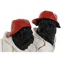 Figurine Décorative Home ESPRIT Blanc Noir Rouge Chien 25 x 12 x 21 cm