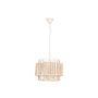 Suspension Home ESPRIT Blanc Marron Clair Bois Métal 25 W 38 x 38 x 29